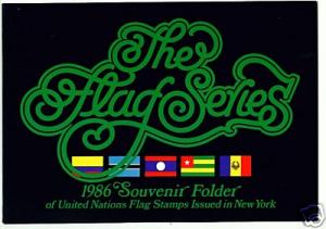 1986 UN Flag Series Folder - Never Mounted
