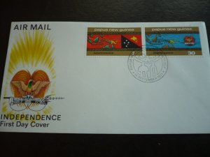 Postal History - Papua New Guinea - Scott# 423-424 - First Day Cover