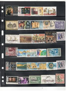 MALTA COLLECTION ON STOCK SHEET MINT/USE