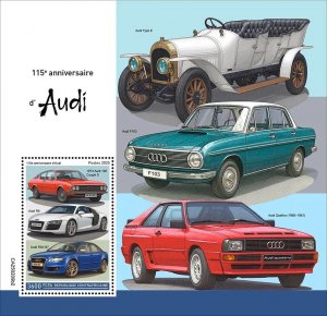 2026 01 - CENTRAL AFRICA - AUDI 115TH  II       1V  complet set    MNH **