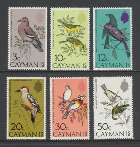 Cayman Islands Sc 322-327 MLH. 1974 Birds, complete set, VLH, fresh, VF