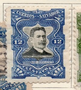 Salvador 1910 Early Issue Fine Mint Hinged 12c. 298266