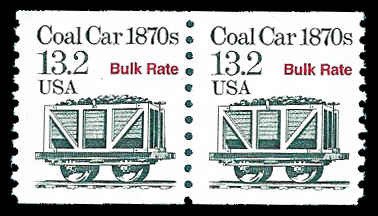 PCBstamps   US #2259 Coil Pair 26.4c(2x13.2c) R.R. Coat Car, MNH, (11)