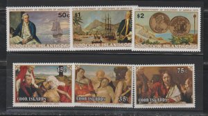 Cook Islands SC 480-482, 483-485 Mint Never Hinged