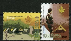 028 - MACEDONIA 2007 - EVROPA CEPT - Scouts - MNH Set