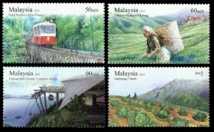 *FREE SHIP Highland Tourist Spot Malaysia 2011 Tea Tram Mountain (stamp) MNH