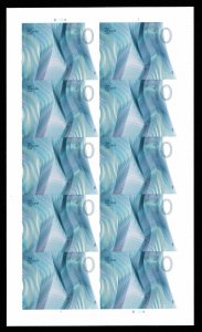 US.#4720 DEFINITIVE $10. WAVES OF COLOR - PANE OF 20 NH - VF - CV$175.00 (H421)