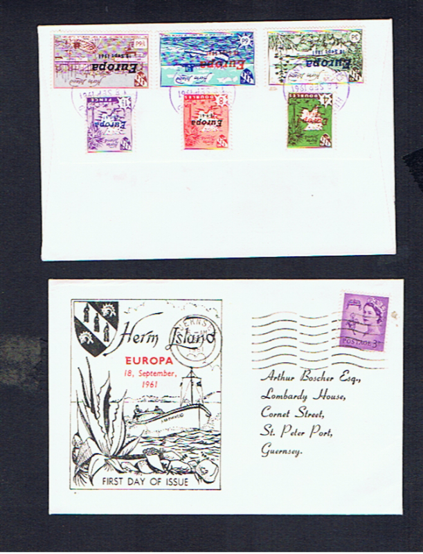 HERM ISLAND 1961 EUROPA FDC