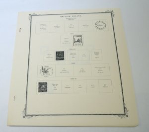 BRITISH GUIANA 1850-1965 Album Pages for South America Postage Stamp Collection