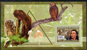 Guinea - Conakry 2006 Ornithologusts (Birds) perf s/sheet...