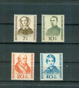 Germany - Sc# B344-7. 1955 Welfare Semi Post. MNH. $37.50.