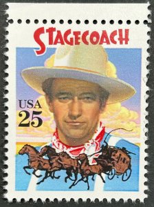 USA, 1990, SC#2448, John Wayne Stagecoach, Unused, MNH, VF
