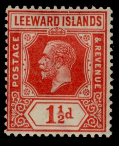 LEEWARD ISLANDS GV SG63, 1½d carmine-red, M MINT. 