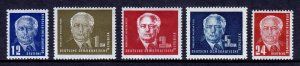 GERMANY (DDR) — SCOTT 54-57A — 1950-51 WILHELM PIECK SET — MH — SCV $85