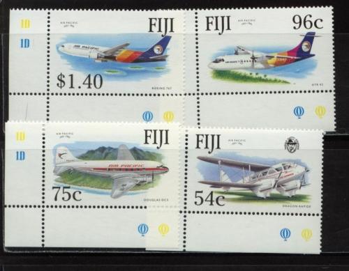 1991 Fiji Air Pacific Aircraft Aviation (653-56) MNH