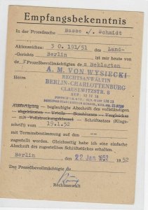 German Postal History Stamps Postcard Ref: R5219