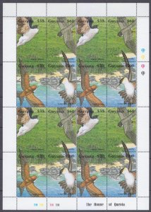 1995 Guyana 5311-5314ZB Birds 19,00 €