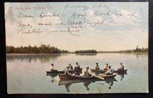 1909 Huntsville OH USA Picture Postcard Cover To Cincinnati Indian Lake