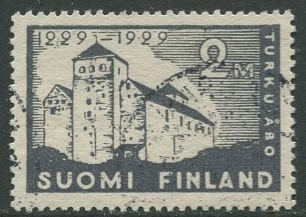 Finland - Scott 157 - Turku Castle 700th Anniv. -1929- FU - Single 2m Stamp
