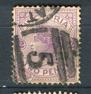 AUSTRALIA; Victoria 1890s classic QV issue used 2d. value fair Postmark