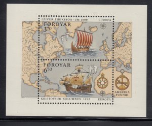 Faroe Islands 238 Europa SS mnh