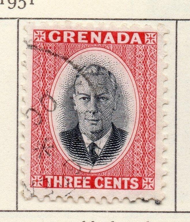 Grenada 1951 Early Issue Fine Used 3c. 028983 