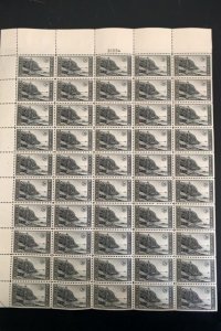 746 MNH SHEET ACADIA NP NO FLAWS PLATE 21334