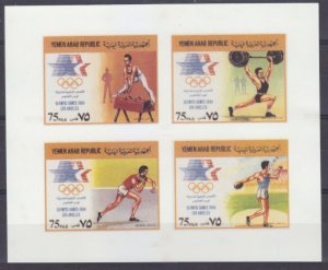 1985 Yemen YAR E-H1812/BB239b 1984 Olympic Games in Los Angeles  50,00 €