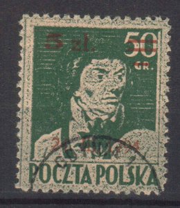 POLAND STAMPS, 1945,Sc.#363, USED
