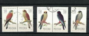 Poland 2074 - 2078 - Raptors.  Short Set Of 5. Cancelled. Full Gum.  #02 POL2074