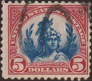 # 573 Used FAULT Carmine And Blue Head Of Freedom Statue On The Capitol Dome