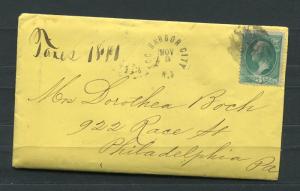 USA 1881 Cover Egg Harbor City 3c   Used  u1962hs