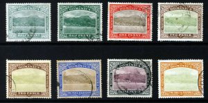 DOMINICA 1907-08 Watermark Mult Crown CA Sideways Part Set SG 37 to SG 45 VFU