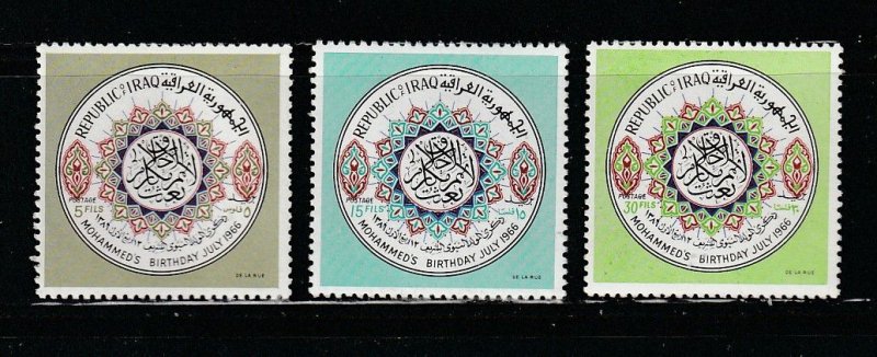 Iraq 415-417 Set MNH Mohammed's I Birthday (A)