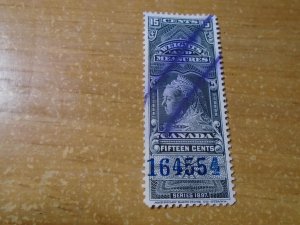 Canada Revenue stamp  van Dam  #  FWM47  used