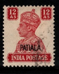 INDIA-PATIALA SG115 1945 12a LAKE FINE USED