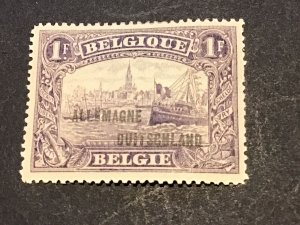German occupation issues Belgium 1919 Allemagne mounted mint 1 F stamp 58415