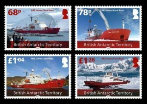 2021/11- BRITISH ANTARCTIC - RSS JAMES CLARK     4V complet set MNH** A