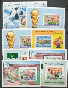 Congo Africa Soccer Sport MNH MNG Blocks Sheets (Aprx 150) BL300