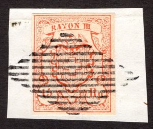 1852, Switzerland 15r, Used Forgery, Sc 12