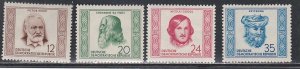 Germany DDR # 103-105, Portraits, Mint Hinged, 1/3 Cat.