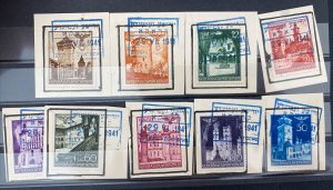 9 Poland Germany GG Jewish Gemeinde Ghetto Cancels Pieces 1941