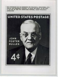 Rare USPOD Publicity Photo Essay 1172 John Foster Dulles Eisenhower Sec of State