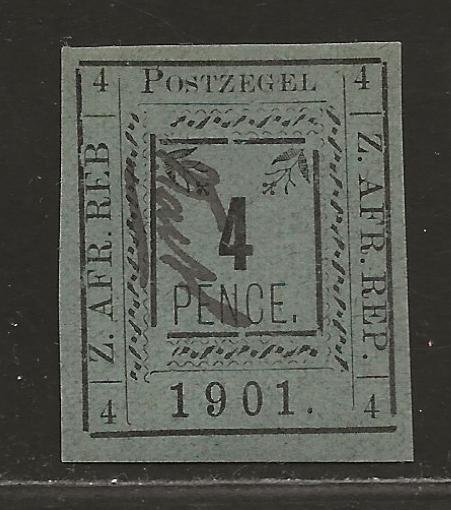 TRANSVAAL SC# 184(SG#10f) LEFT 'REB'   VF/MOG