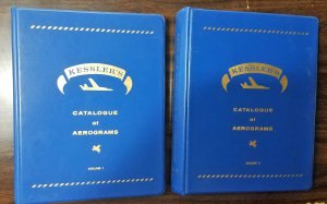 Kessler's Catalogue of Aerograms. 542 pages in original blue binders. Scarce!