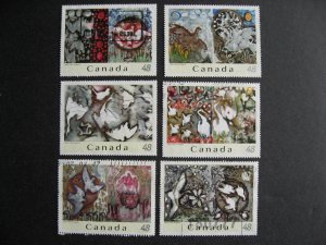 Canada Riopelle Sc 2002a-f set of 6 singles used