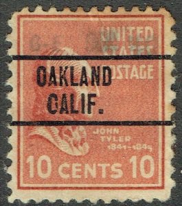 1938 10c PREXIE from OAKLAND CA (815-263) precancel w/ HS dated f/ G-E SEP 40.