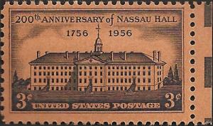 # 1083 MINT NEVER HINGED NASSAU HALL