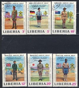 Liberia; 1971: Sc. # 563-568: Used CTO Cpl. Set