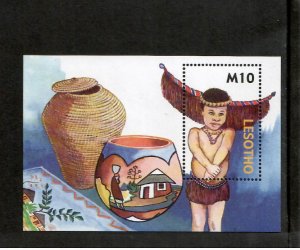 Lesotho 2006 - Handcrafted Art - Souvenir Stamp Sheet - Scott #1399 - MNH